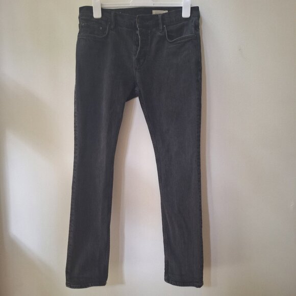 ALL SAINTS Washed Black Cigarette Skinny Fit Stretch Denim Jeans - Picture 3 of 9